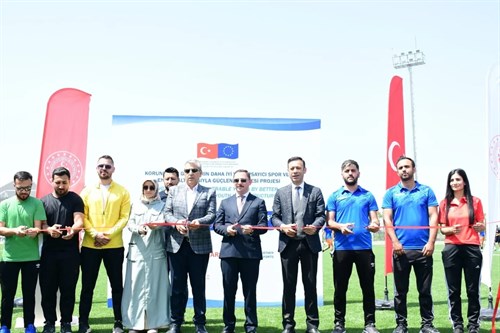 Kaymakamımız Sayın Ercan Kayabaşı'nın Katılımlarıyla Toplu Açılış Töreniyle  Nusaybin Şehir Stadyumu'nun Açılışı Yapıldı.